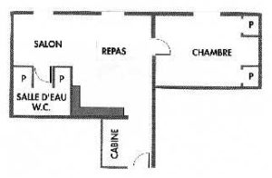 Le Tineiral à Néffies, apartment Les Romarins. Le Tineiral à Néffies, "Les Romarins" is à 55m² apartment.